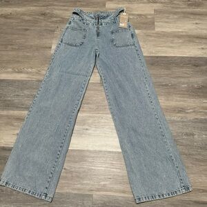 High Waist light, blue Jeans